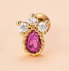 Women's Vintage Love Five-pointed Star Diamond Stud Earrings