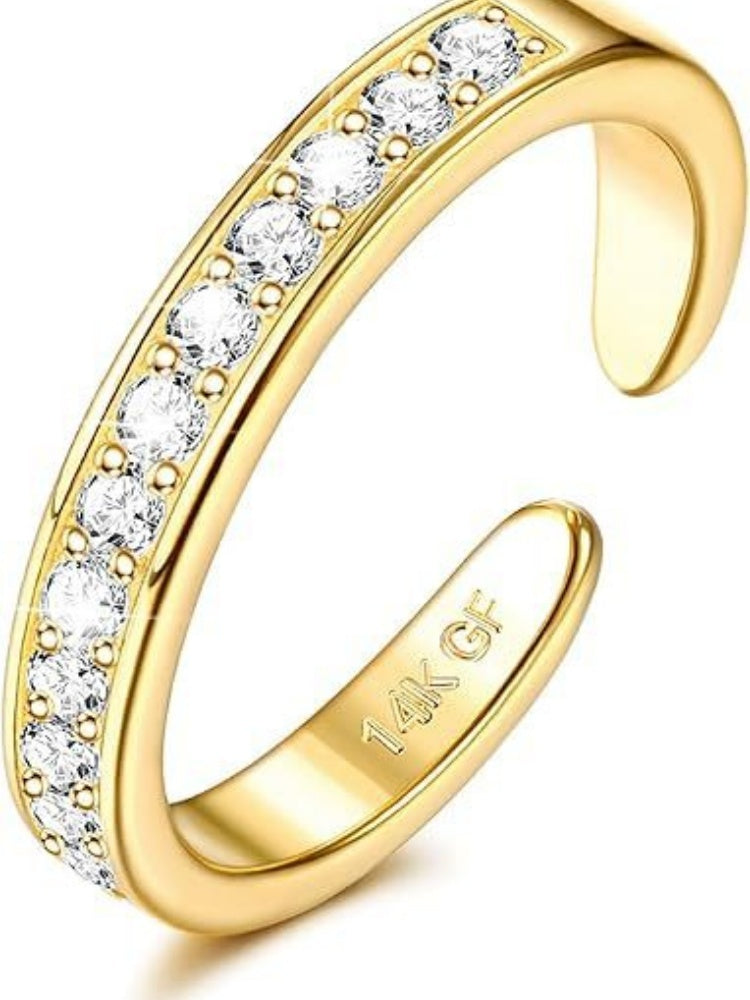 Copper Plating 14K Thick Gold Fashion Ring