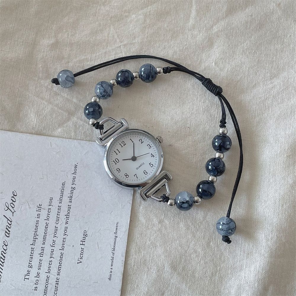 Women's Fashionable All-match Camellia Beaded Watch