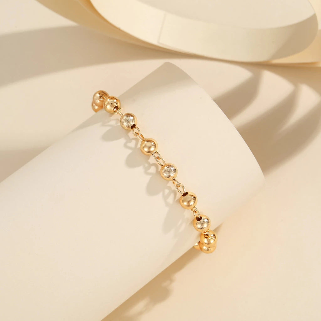 European And American Ball Bracelet Men's And Women's Same Retro Beaded