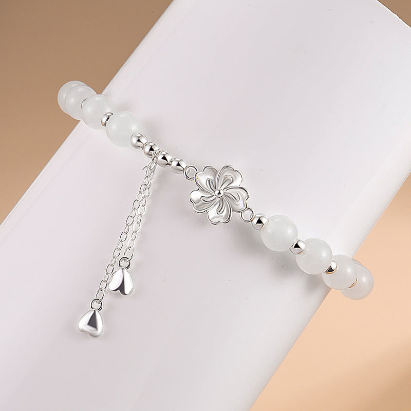 Tassel Petal Water Drop All-match Beaded Bracelet