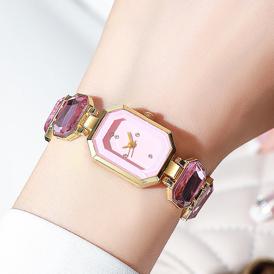 Stone Color Emerald Niche High-grade Affordable Luxury Bracelet