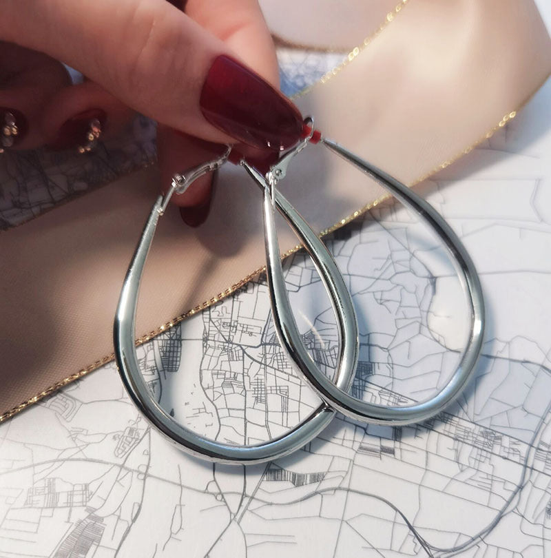 Matte French Style Internet Celebrity Women's Exaggerated Design Vintage Earrings