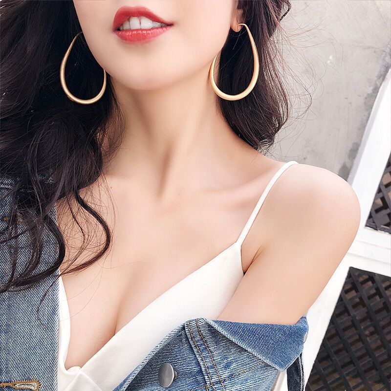 Matte French Style Internet Celebrity Women's Exaggerated Design Vintage Earrings