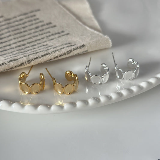 Copper Plating Commuting Advanced Sense Ear Rings