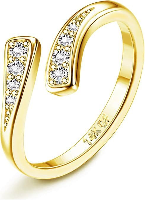 Copper Plating 14K Thick Gold Fashion Ring