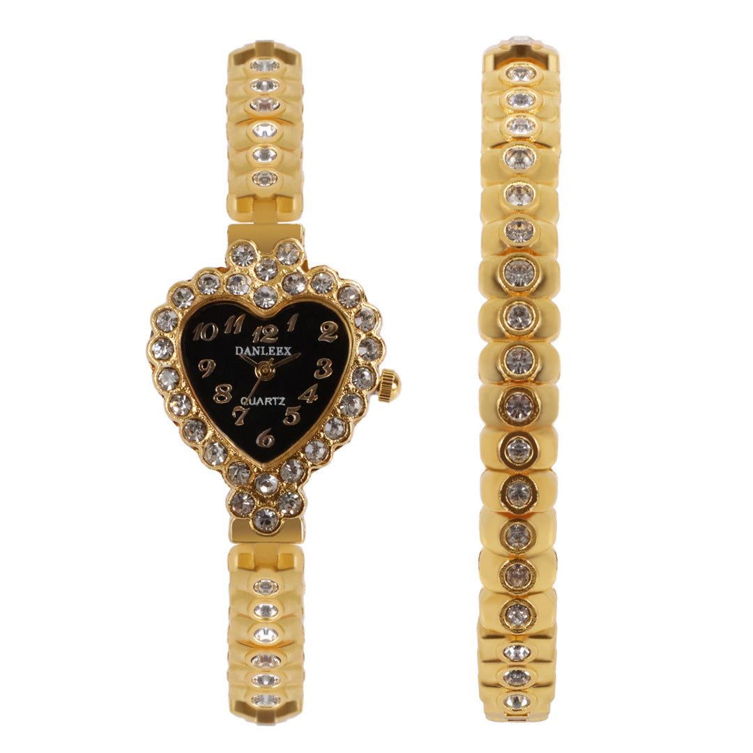 Fashion Personalized Diamond Women's Watch Heart-shaped Rhinestone