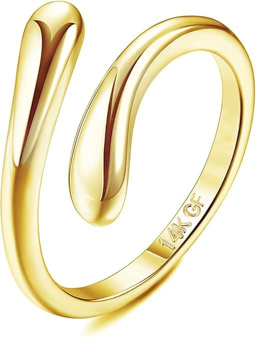 Copper Plating 14K Thick Gold Fashion Ring