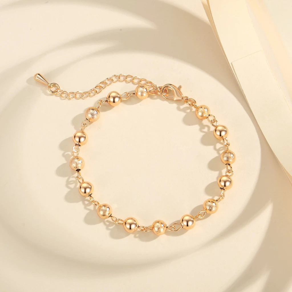 European And American Ball Bracelet Men's And Women's Same Retro Beaded