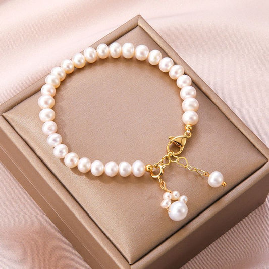New Freshwater Pearl Cat's Paw Bracelet For Women Cute Fashion