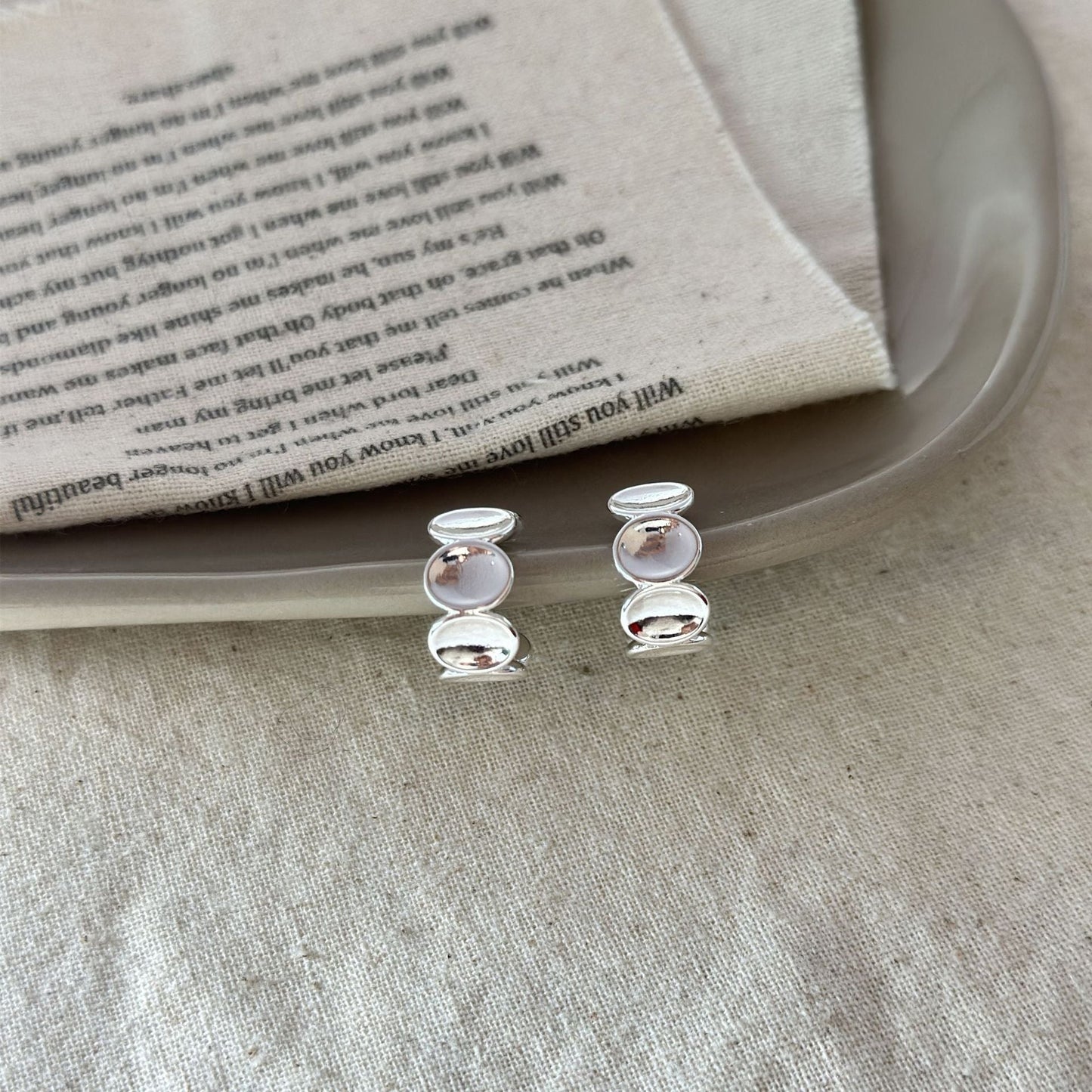 Copper Plating Commuting Advanced Sense Ear Rings