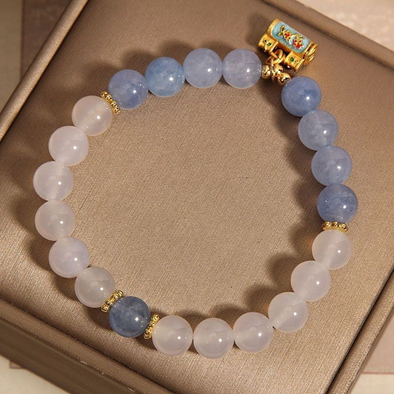 Aquamarine Light Luxury Minority Exquisite Crystal Bracelet
