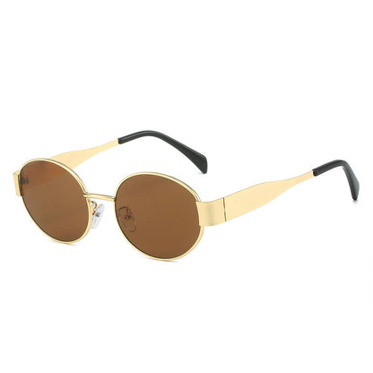 Fashion Retro Oval Sunglasses For Women