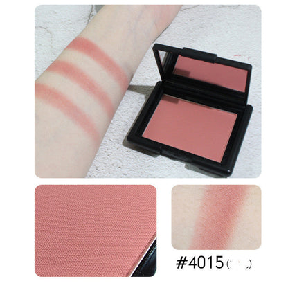Muted matte monochromatic blush