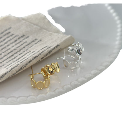 Copper Plating Commuting Advanced Sense Ear Rings