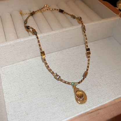 Sun Pendant Stainless Steel Necklace