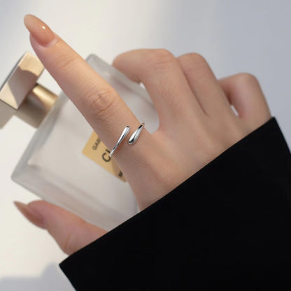 Stylish And Simple Personality Hug Female Open Ring