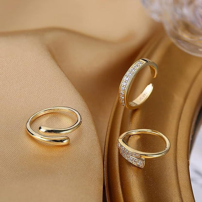 Copper Plating 14K Thick Gold Fashion Ring