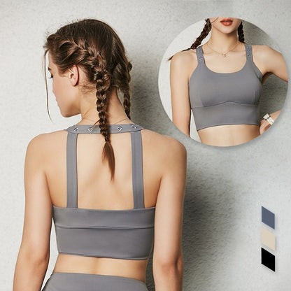 New embroidery quick drying sports bra for women