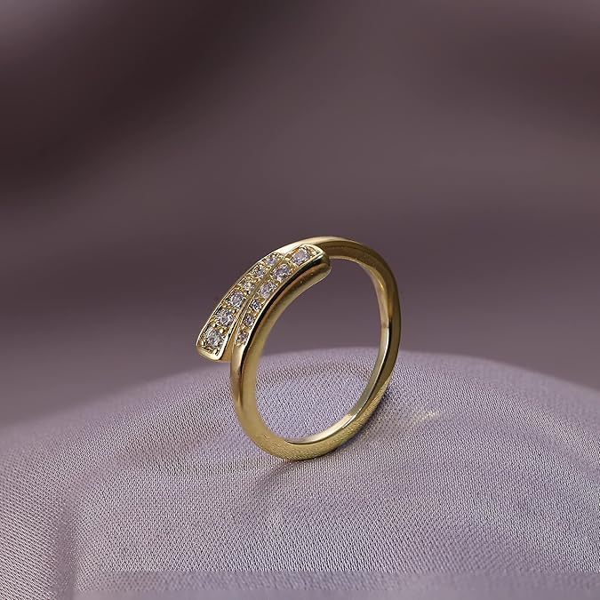 Copper Plating 14K Thick Gold Fashion Ring