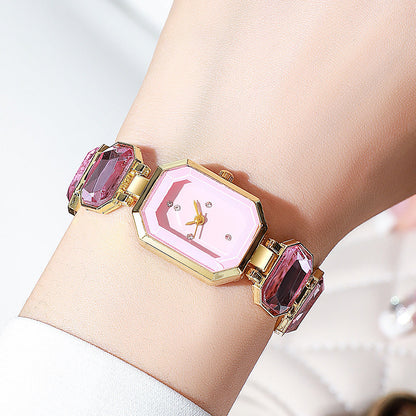 Stone Color Emerald Niche High-grade Affordable Luxury Bracelet