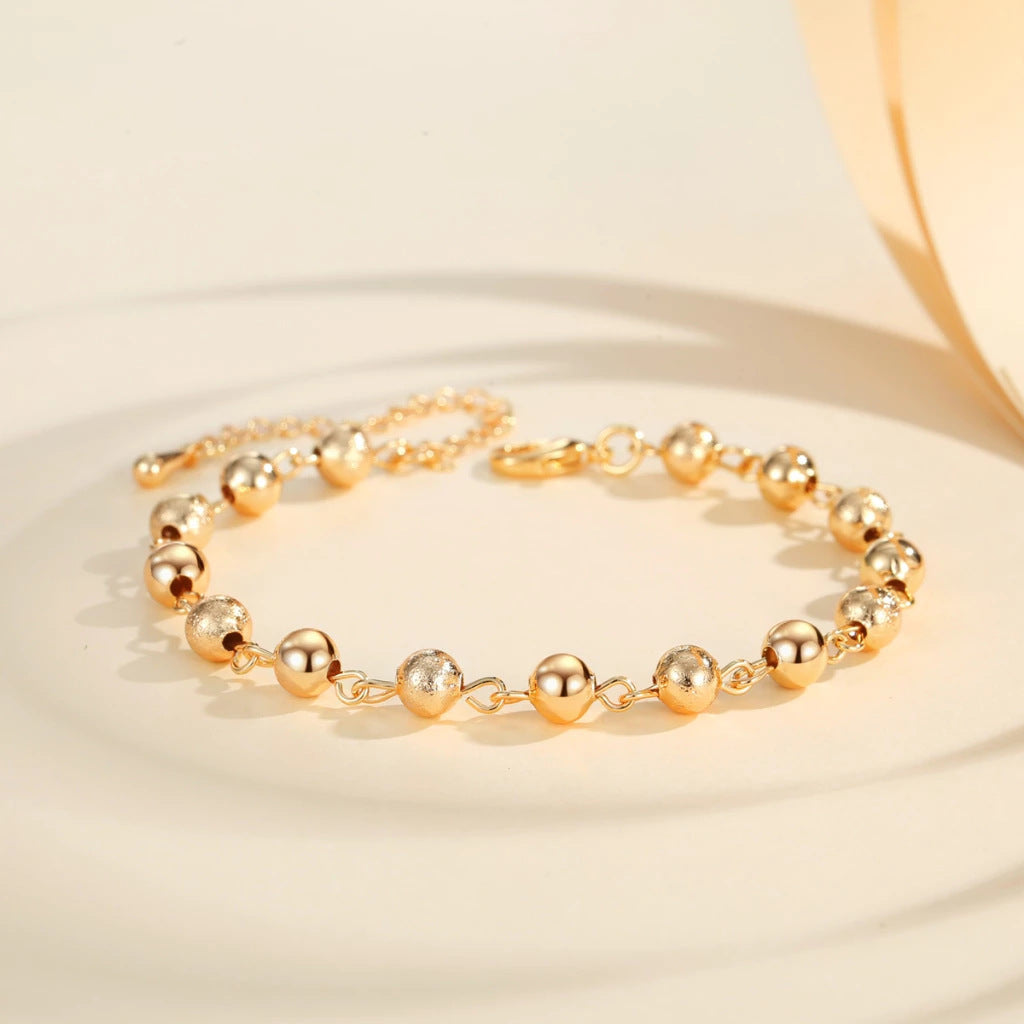 European And American Ball Bracelet Men's And Women's Same Retro Beaded