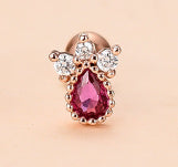 Women's Vintage Love Five-pointed Star Diamond Stud Earrings