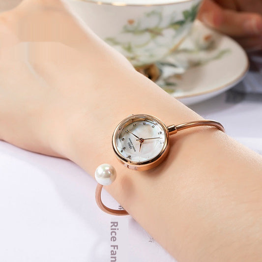 Women's Bracelet Watch Shell Surface Pearl
