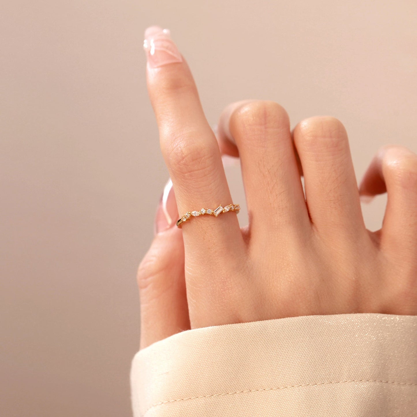 Women's Versatile Irregular Geometric Adjustable Ring