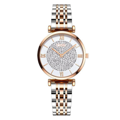 Stylish Graceful Simple Gold Quartz Watch