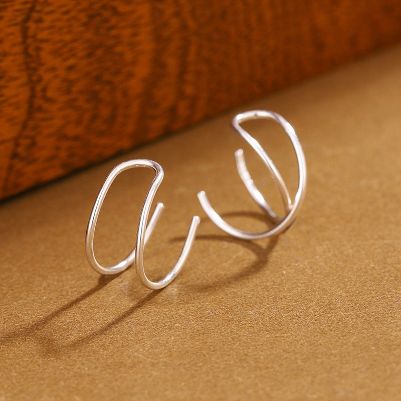 Simple Ladies Cross Ear Hook Elegant