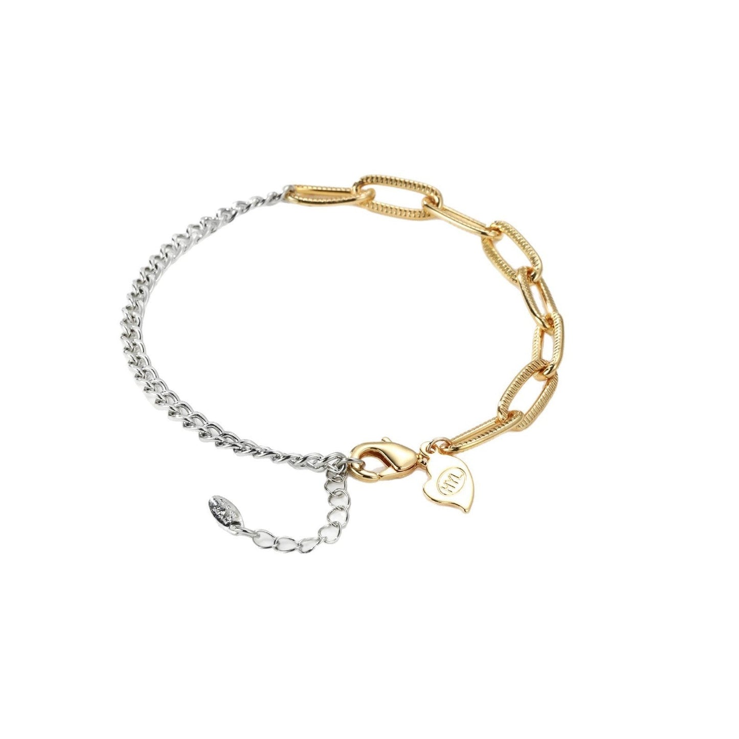 Women's Gold-plated Exquisite Minority All-match Simple Gold And Silver Stitching Bracelet