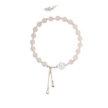 Tassel Petal Water Drop All-match Beaded Bracelet
