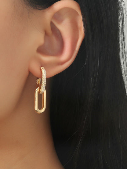 Popular Original Design Cool Style Fashion Personality Copper Earrings