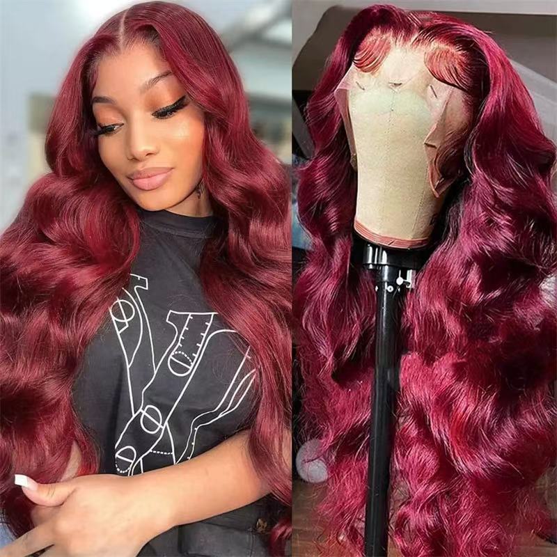 Wine Red Wig Hot Sale Front Lace