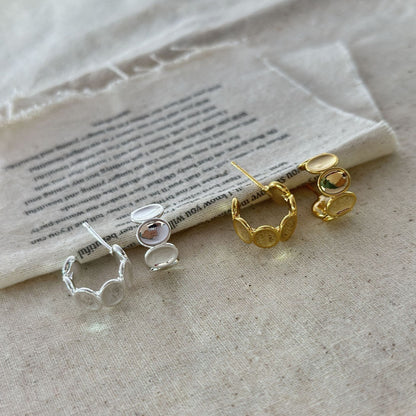 Copper Plating Commuting Advanced Sense Ear Rings