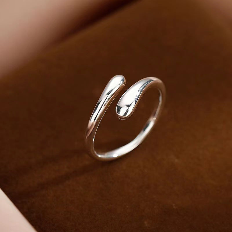 Stylish And Simple Personality Hug Female Open Ring