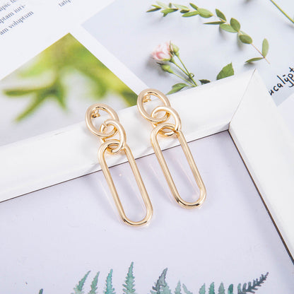 Popular Sterling Silver Needle Hoop Earrings