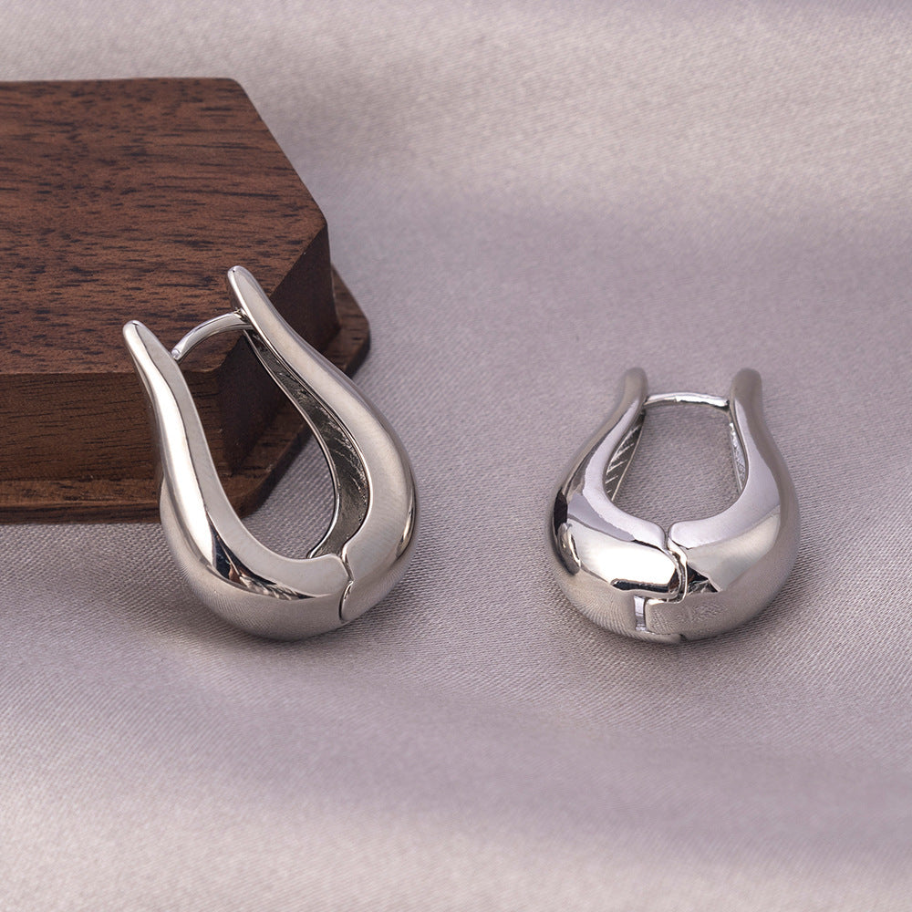 Double-layer Water Drop Hollow-out Retro Earrings