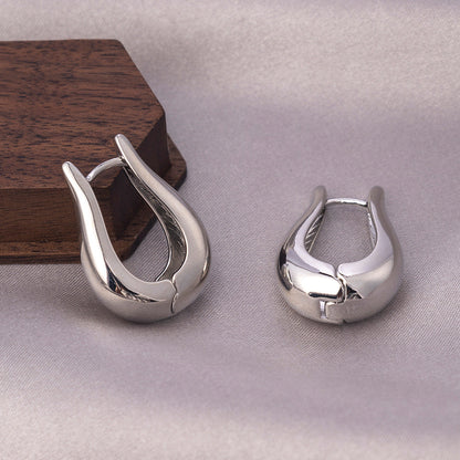 Double-layer Water Drop Hollow-out Retro Earrings