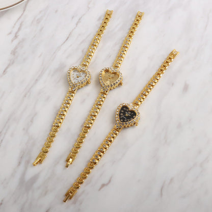 Fashion Personalized Diamond Women's Watch Heart-shaped Rhinestone