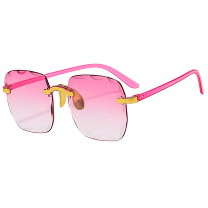 Rimless Square Sunglasses For Women