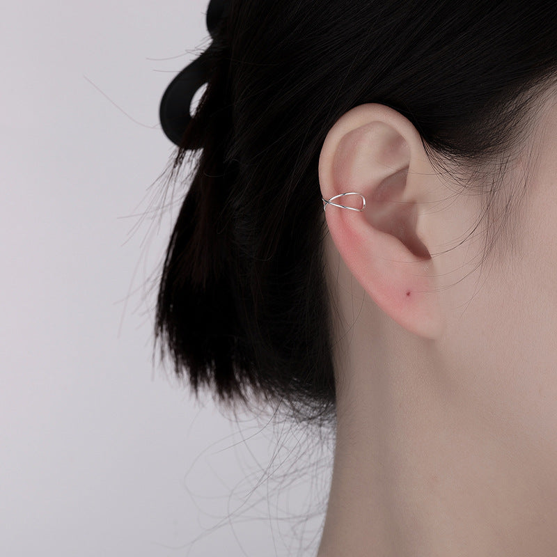 Simple Ladies Cross Ear Hook Elegant