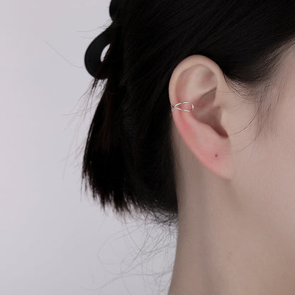 Simple Ladies Cross Ear Hook Elegant