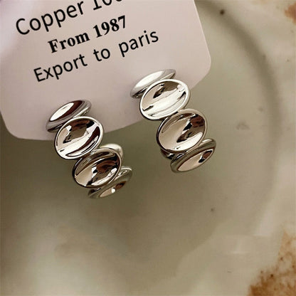 Light Luxury High-grade Special-interest Design Cold Style C- Shaped Ear Ring