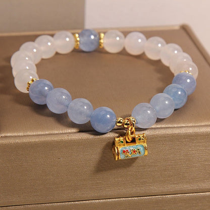 Aquamarine Light Luxury Minority Exquisite Crystal Bracelet